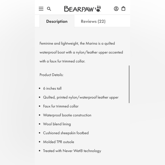 BearPaw Marina Black & Grey Fur Trim Boots - Picture 12 of 12